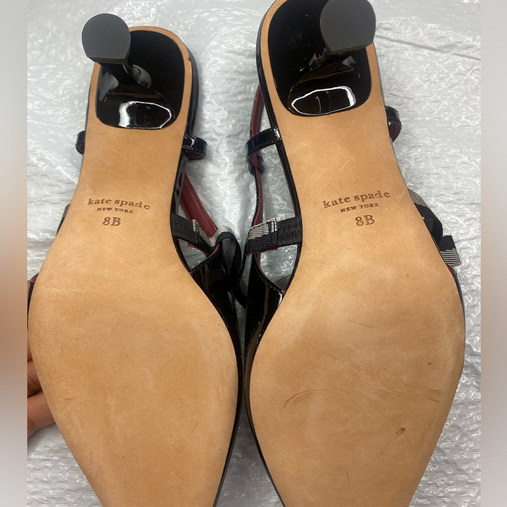 Kate Spade Black Patent Maritza  Leather Heels - Picture 10 of 10
